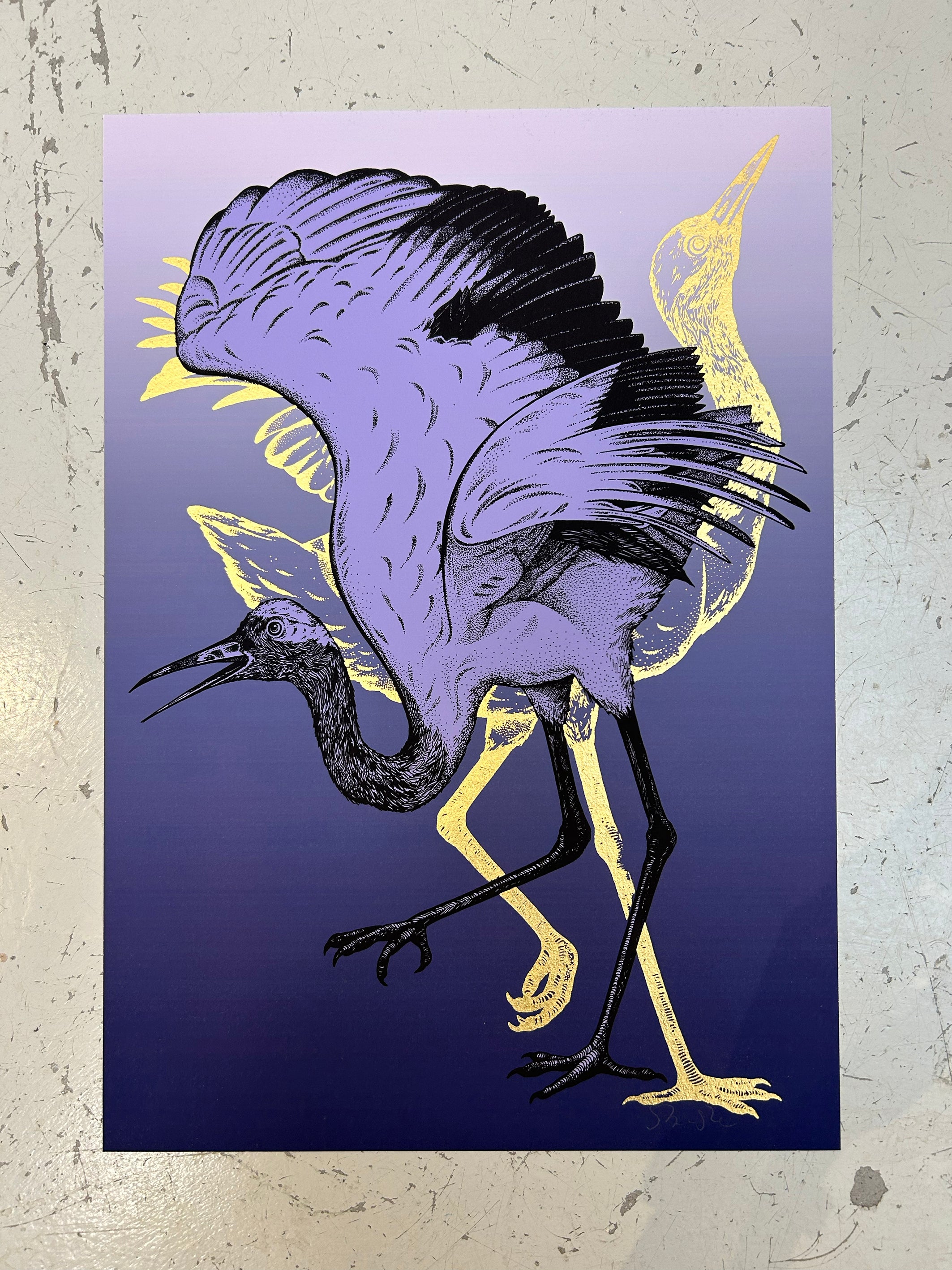 WHOOPING CRANE - LILAC – Gung Ho London