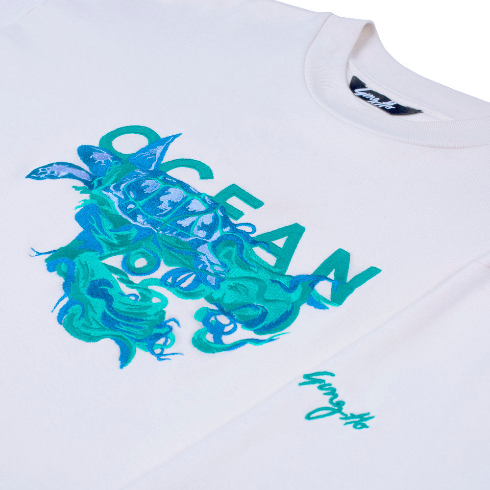Ocean Embroidered Sweatshirt - SAMPLE