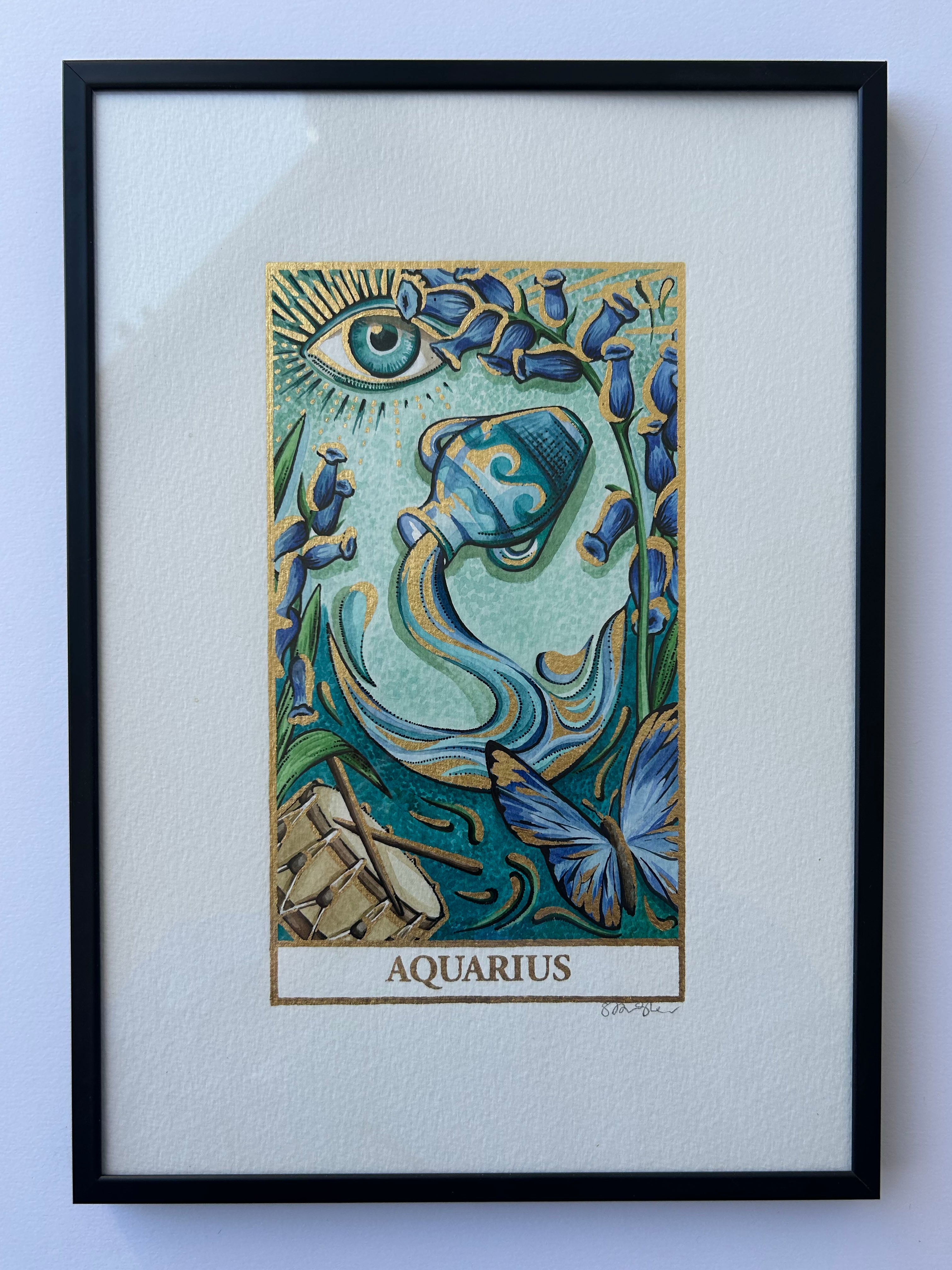 AQUARIUS Zodiac Tarot Artwork