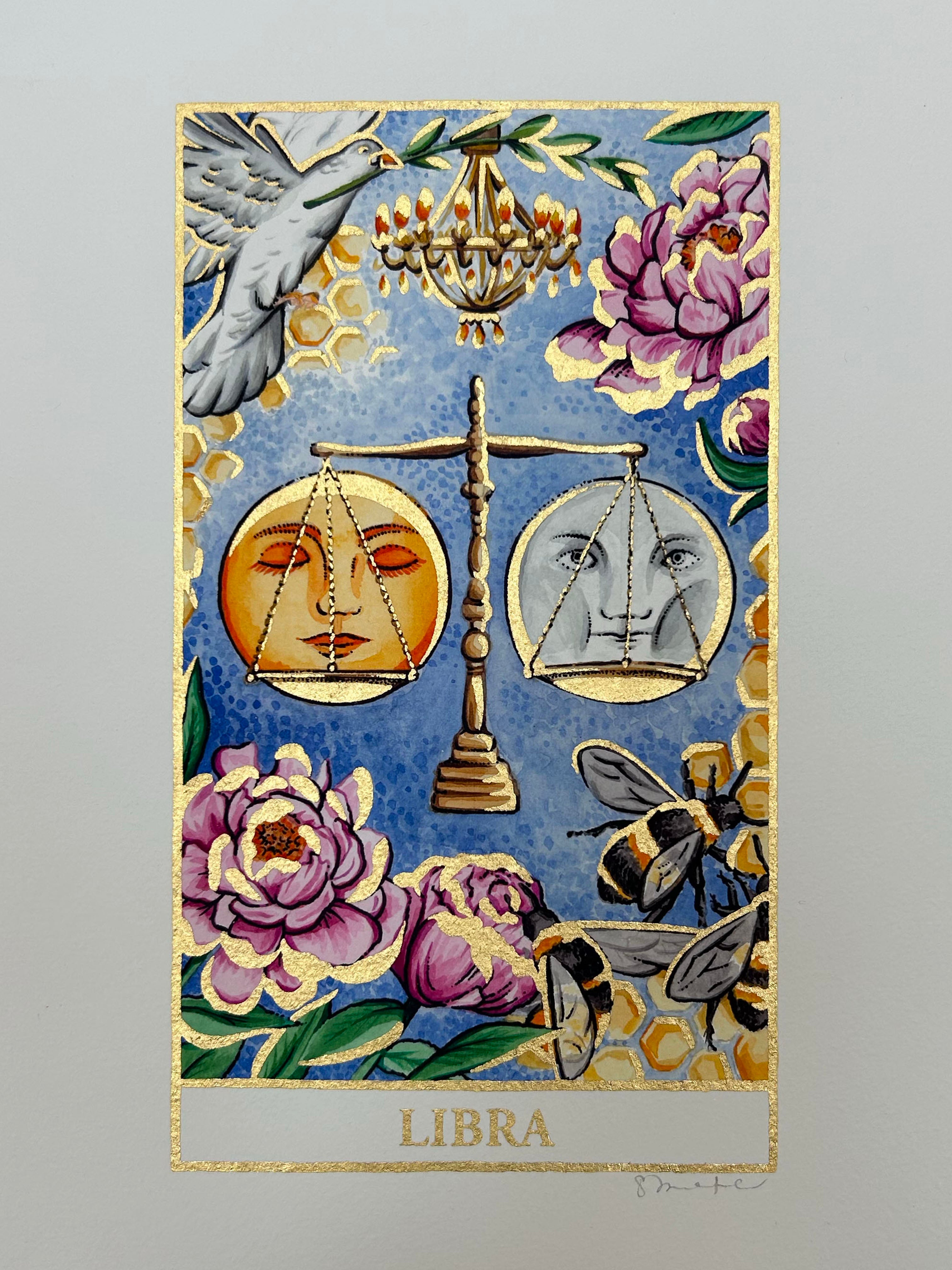 LIBRA Zodiac Tarot Artwork