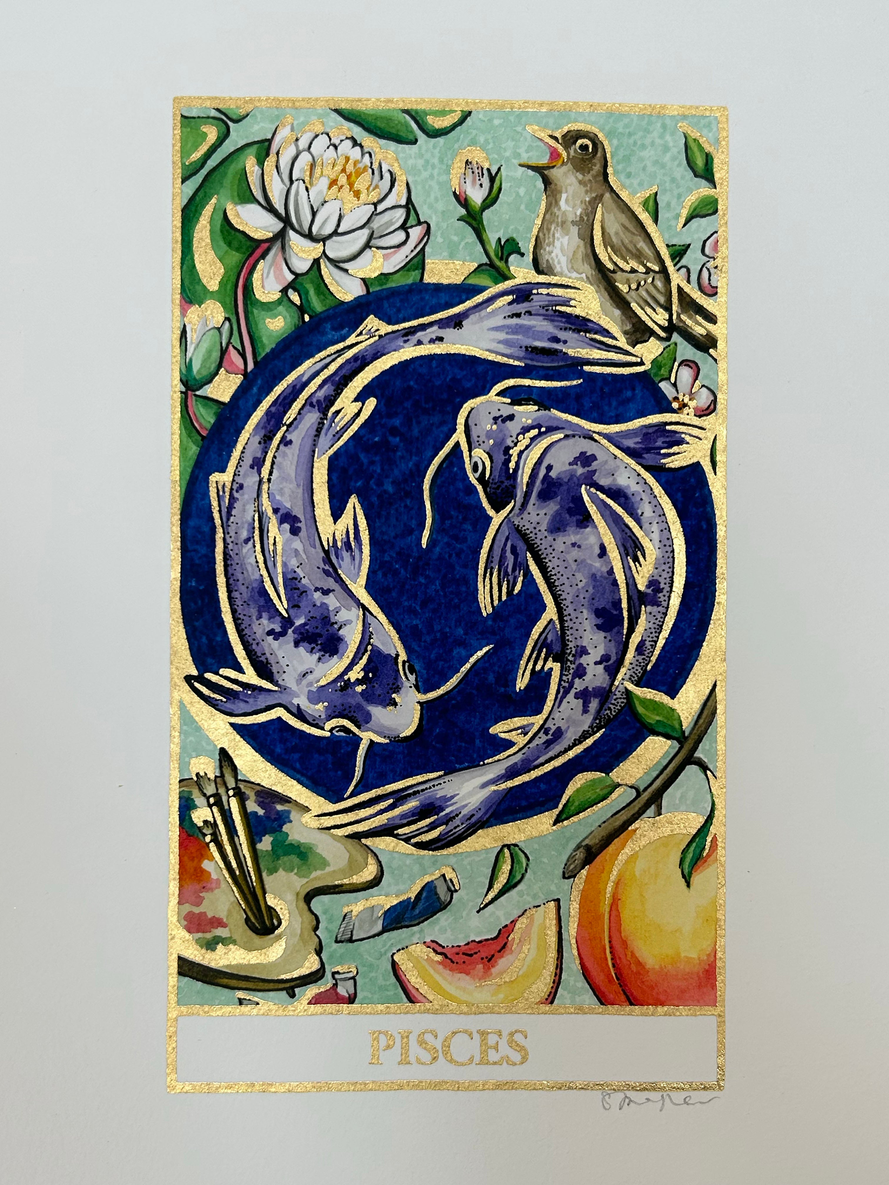 PISCES Zodiac Tarot Artwork