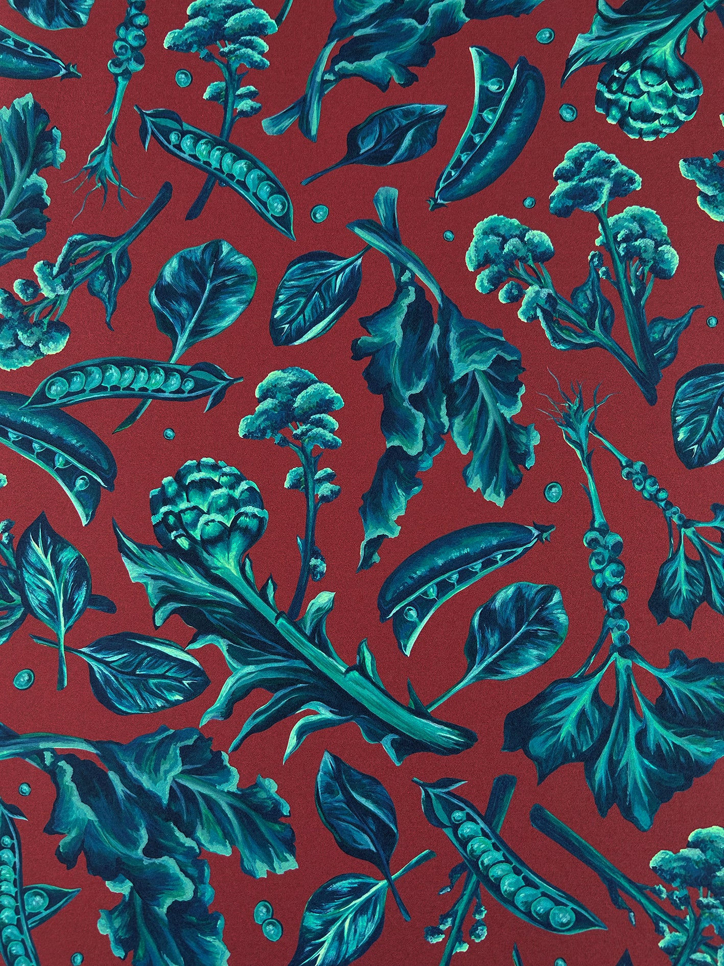 Veg Out Sundried Tomato Wallpaper